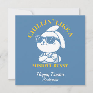 Carte Cool Minutieux Bunny Custom Pâques
