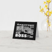 Carte Cool Moderne Fun Bosses : Plus Grand Boss (Fleur jaune)