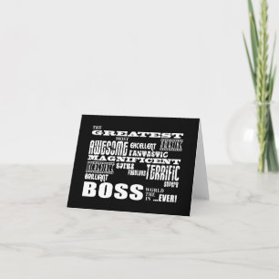 Carte Cool Moderne Fun Bosses : Plus Grand Boss