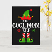 Carte Cool Mom Elf Funny Matching Family Christmas Pajam (Fleur jaune)