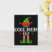 Carte Cool Mom Elf Funny Matching Family Christmas Pajam (Fleur jaune)