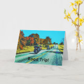 Carte cool Moto Art Road Trip Art Card (Fleur jaune)