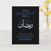 Carte Cool Muslim Ramadan Praying Faith Worship sunset (Fleur jaune)
