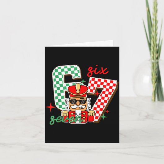 Carte Cool Nutcracker Christmas 67 Six Seven Gen Alpha S (Devant)