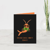Carte Cool orange birthday shrimp (Devant)