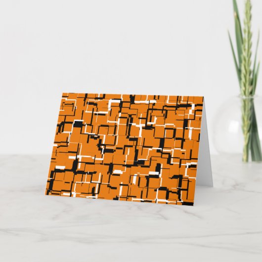 Carte COOL orange noir blanc (Devant)