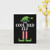 Carte Cool Papa Elf Correspondant Famille Groupe Noël (Fleur jaune)