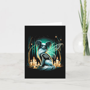 Carte Cool Papillon Chien Squelette Halloween Chien Mama