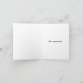 Carte Cool Penguin voeux d'anniversaire (Intérieur)