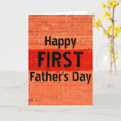 Carte Cool personnalisable photo unique première Fête de (Fleur jaune)