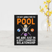 Carte Cool Pool Art Pour Hommes Femmes Garçons Billard 8 (Fleur jaune)