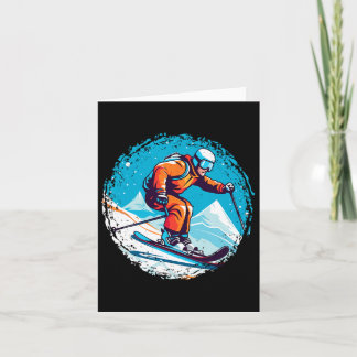 Carte Cool Pour Snowboard Et Ski Lover Dans Le Moun Blan