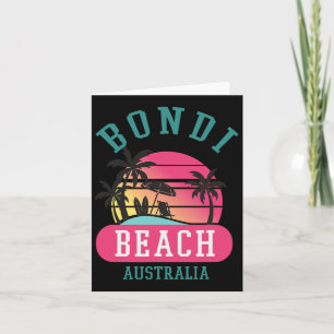 Carte Cool rétro Bondi Beach Original Australie Plages