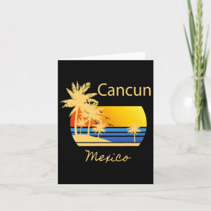 Carte Cool Rétro Cancun Original Mexique Plages Nouveaut