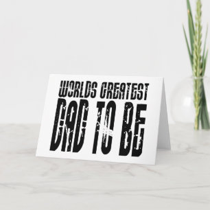 Carte Cool rétro Dads to Be : Le plus grand papa du mond