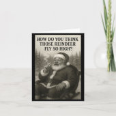 Carte Cool Santa Claus Smoking Weed Christmas Quote (Devant)