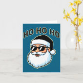 Carte Cool Santa In Black Hat Sungles Graphic 2 (Fleur jaune)