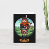 Carte Cool Scottish Nutcracker Bagpes  (Devant)