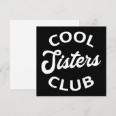 Carte Cool Sisters Club I (Devant / Derrière)