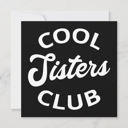 Carte Cool Sisters Club I (Devant)