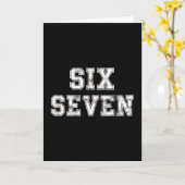 Carte Cool Six Seven Numéro Génération Alpha Argot 6 7 T (Fleur jaune)