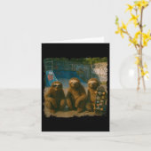 Carte Cool Sloths Skatepark Vintage Photo  (Fleur jaune)