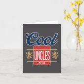 Carte Cool Uncles Club For New Uncle Father's Day Uncle  (Fleur jaune)