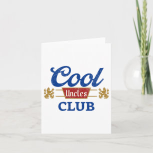 Carte Cool Uncles Club Meilleur Oncle Jamais Drôle Poche