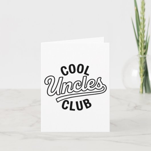 Carte Cool Uncles Club Uncle Ever Funny Cket Fathers Day (Devant)