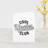 Carte Cool Uncles Club Uncle Ever Funny Cket Fathers Day (Fleur jaune)
