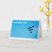 Carte Cool Vos Jets, Laissez Les Chips Tomber - (Fleur jaune)