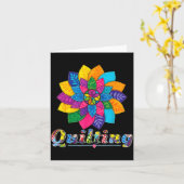 Carte Cool Women Quilting Sewing Love Quilt Patterns Qui (Fleur jaune)