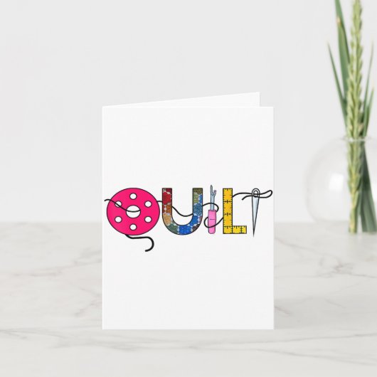 Carte Cool Womens Quilt Quilting Sewing Hobby Crafter Gi (Devant)