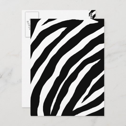 Carte cool Zebra Stripes (Devant / Derrière)