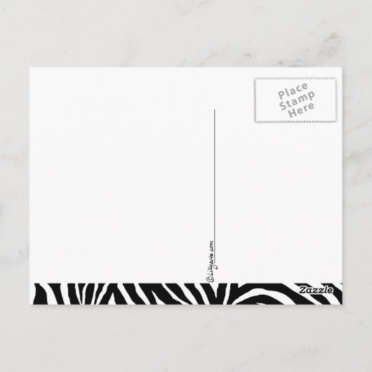 Carte cool Zebra Stripes (Dos)