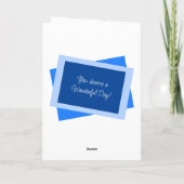 Carte Coolest Uncle 5 photo bleu blanc anniversaire (Dos)