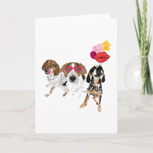 Carte Coonhound Valentine Triade