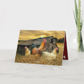 Carte Coop de poulet au coq (Dos)