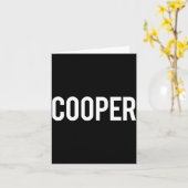 Carte Cooper - Cool New Funny Name Fan Gift Tee  (Fleur jaune)