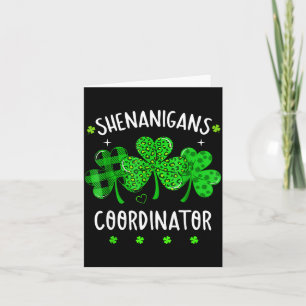 Carte coordinateur de farces professeur drôle St Patrick