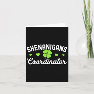 Carte Coordinateur de Shenanigans Happy Jour de la Saint