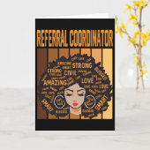 Carte Coordonnateur de recommandation Mois de l'histoire (Fleur jaune)