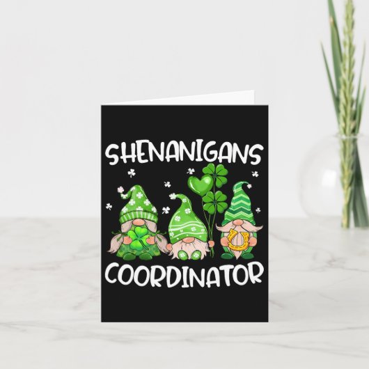 Carte Coordonnateur de Shenanigans Gnomes Mignons Enseig (Devant)