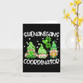 Carte Coordonnateur de Shenanigans Gnomes Mignons Enseig (Fleur jaune)