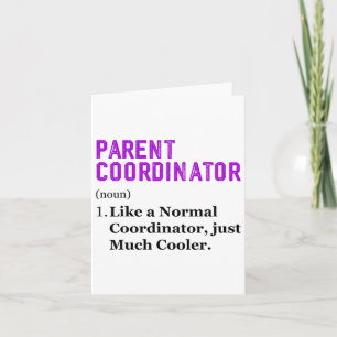 Carte Coordonnateur parental de la Journée de remercieme