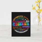 Carte Coordonnatrice super Du Mst Conseillère Scolaire P (Fleur jaune)