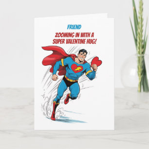 Carte Copain Garçon Saint-Valentin Super-héros Câlin