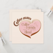 Carte Copains de café (Devant/Arrière en situation)