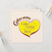 Carte Copains de café (Devant/Arrière en situation)