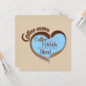 Carte Copains de café (Devant/Arrière en situation)